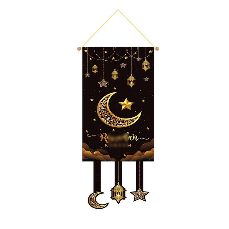 Classic Eid Al Fitr Hanging Decorations With Lanterns For Home Family Festive Decor