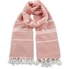 Turkish Cotton Sand-Resistant Striped Beach Shawl/Towel with Tassels