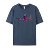 Sailing Heartbeat Galaxy Tshirt Colorful Pattern Cotton High Quality Classic T Shirts Mens Tops  Tees Slim Fit