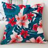 Home Decor Tropical Floral Leaf Patterned Pillow Covers Pattern Cushion Cover Suitable for Sofa Bedroom Car Pillow Cover