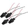 3156 Bulb Male Adapter Socket Harness Wire for LED Bulbs Turn Signal Lights Brake Tail Lights Replacement Cable Harness Connector (Set of 4)