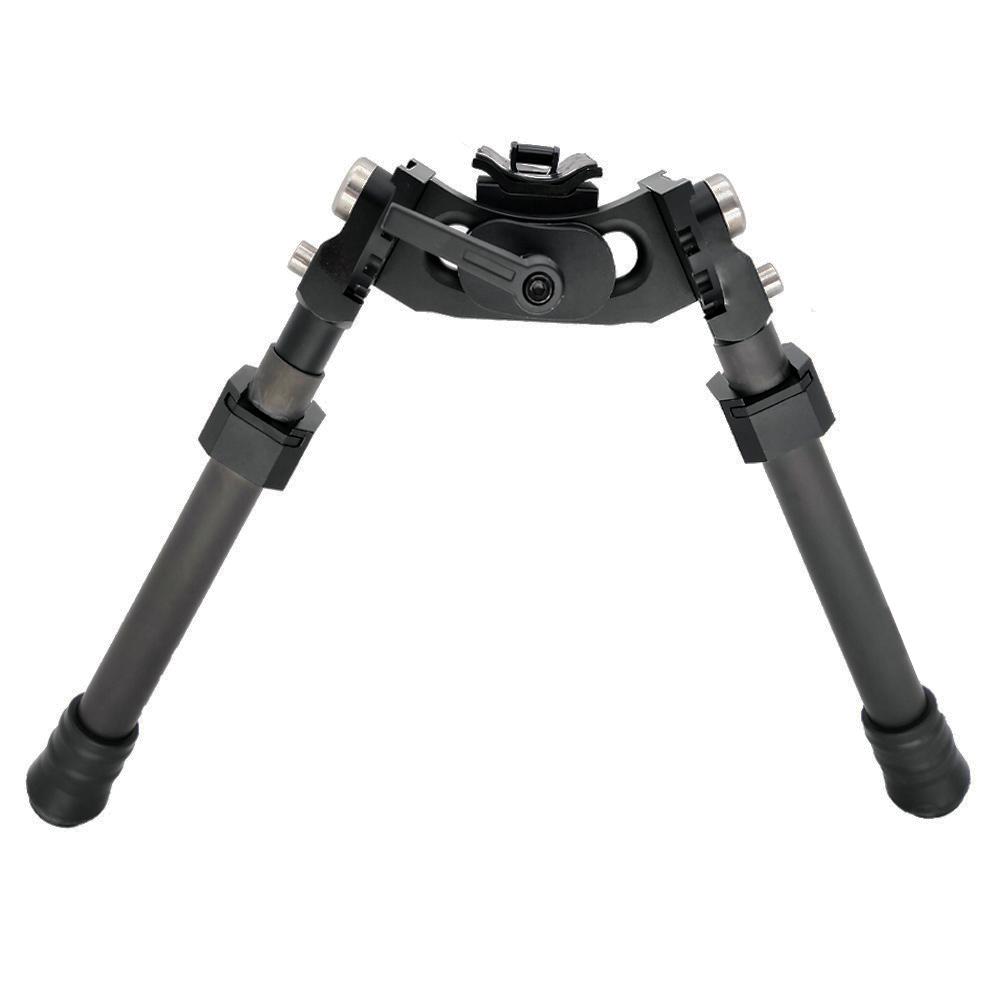 Tactical Carbon Fiber Swivel Bipod Adjustable for Long Range Hunting and Shooting