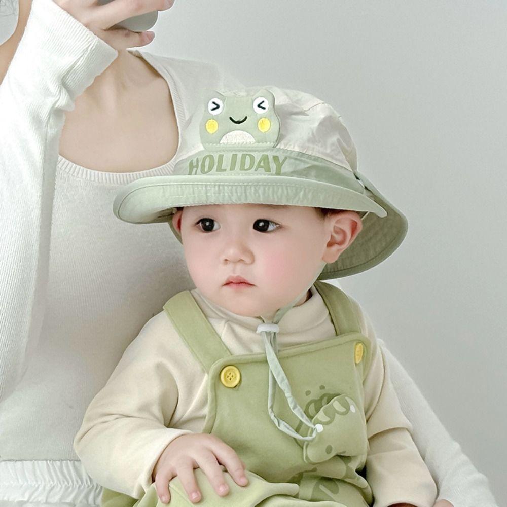 Breathable Kids Shawl Sunhat Cartoon Animals Baby Sun Protection Hat 1-5 Years Old