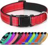 Ensemble Collier et Laisse pour Chien en Nylon Réfléchissant Réglable et Respirant - Taille Moyenne