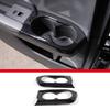 ABS Carbon Fiber /Red For Honda Pilot 2015- Car Rear Door Cup Holder Frame Cover Decorative Sticker Car Interior Accessories