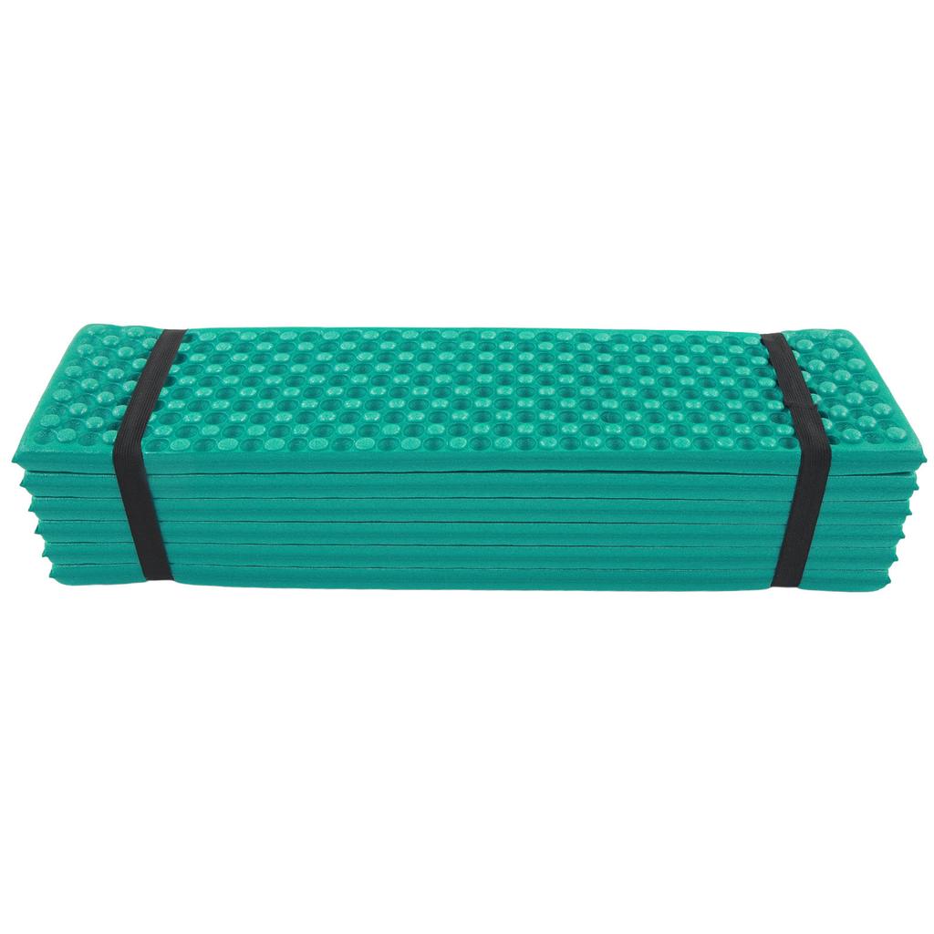 Double Egg Crate Sleeping Pad Foldable Thickened Foam Sleep Mat for Outdoor Camping 186x57CM Dark