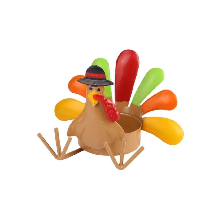 Thanksgiving Turkey Tea Light Candle Holder for Fall Thanksgiving Table Home 1