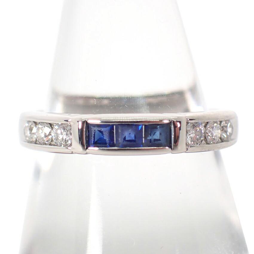 

[Used] MIKIMOTO/Mikimoto Pt950 Sapphire Diamond Ring/No. 13/g497-27