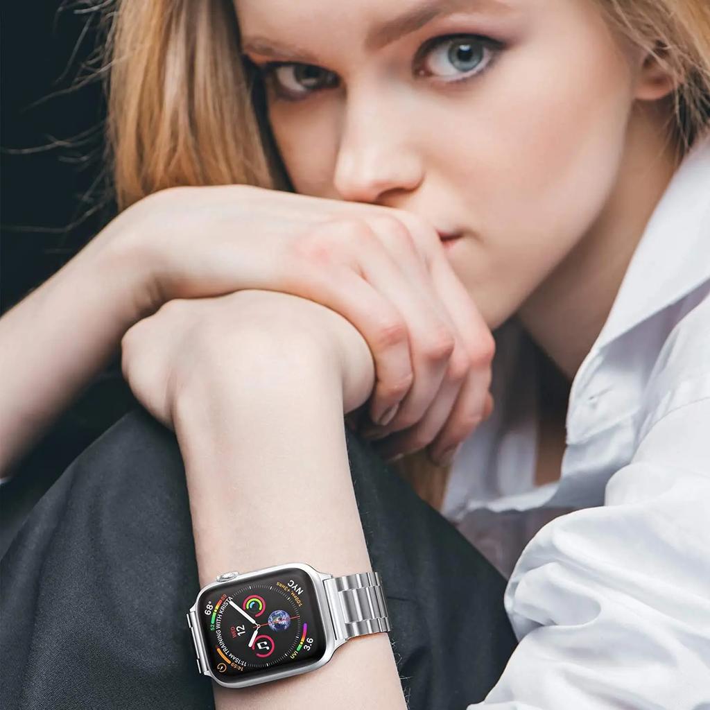 Metal strap For Apple watch band Ultra 3 49mm 46mm 42mm 45mm 41mm stainless steel wristband iWatch 11 10 9 8 7 6 5 SE 44mm band