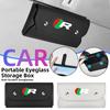 Car Sun Visor Glasses Case Leather Sunglasses Box Eyeglasses Holder For Jaguar S-Type F-Type X-Type F-Pace I-Pace XF XJ XFR XKR JLL50