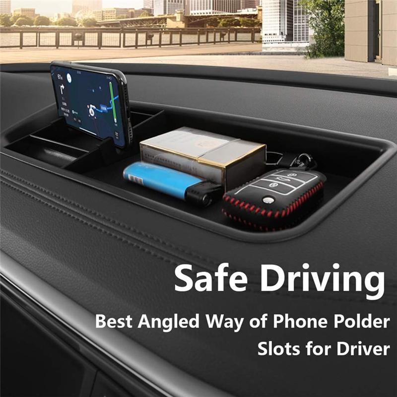For VW Atlas Cross Sport Atlas 2018-2025 Dashboard Organizer Storage Box Interior Accessories Tray