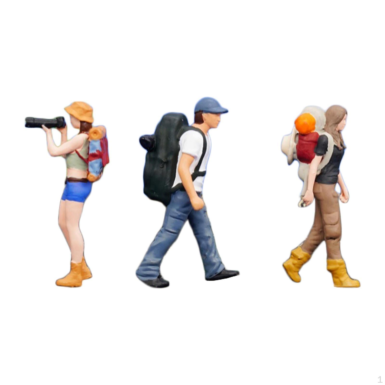 

1:64 Миниатюрные фигурки Микроландшафтный декор Походные Крошечные Маленькие Декоративные Реквизиты для макета Коллекционные 3pcs