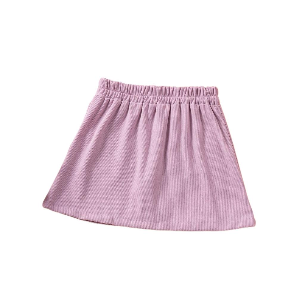 Girls' Embroidered Skirt - Solid Color Princess Summer Skirt