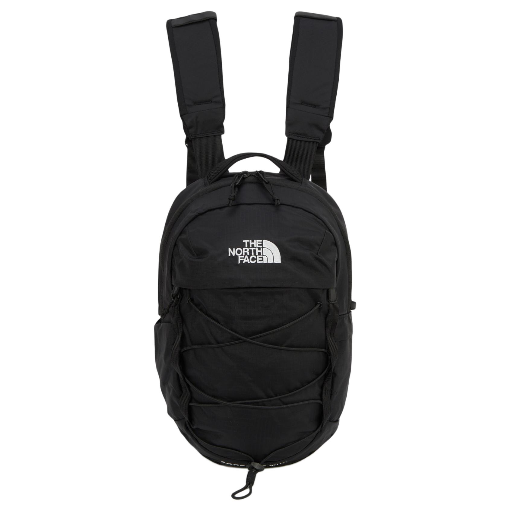 

The North Face Borealis Logo Minimalist Fashion Travel Hiking U-Shaped Zipper Nylon Backpack Mini Men backpack Black NM2DR06A Black