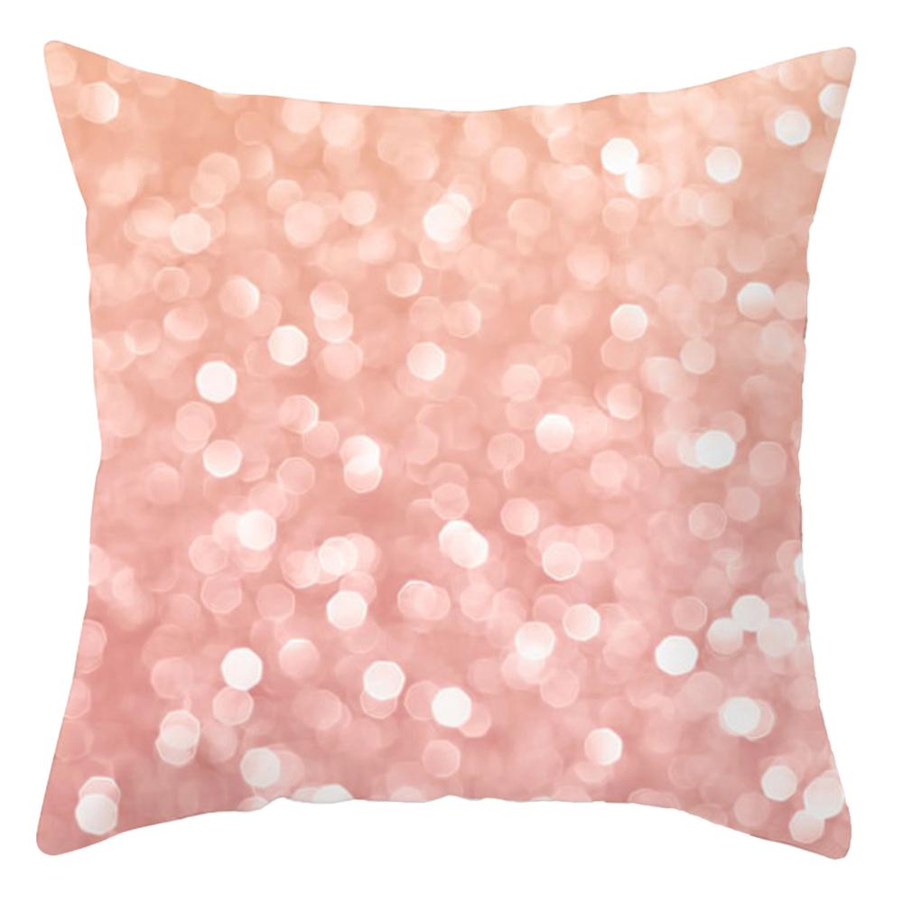 

Розовый геометрический перо с цветочным принтом, чехол для подушки, домашняя гостиная, украшение для дивана, подушка, наволочка 40X40CM