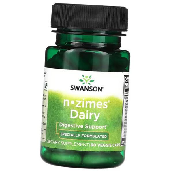 Enzyme Complex, N Zimes Dairy, Swanson 90 Veg Caps (69280051)