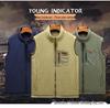 Men's Double-Sided Multi-Pocket Fleece-Lined Workwear Vest