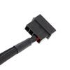 1 To 2 Way Y-Splitter Sleeved 4-Pin Molex Male To 2 X 3-Pin/4-Pin PWM Male Connector Fan Extension Adapter Cable