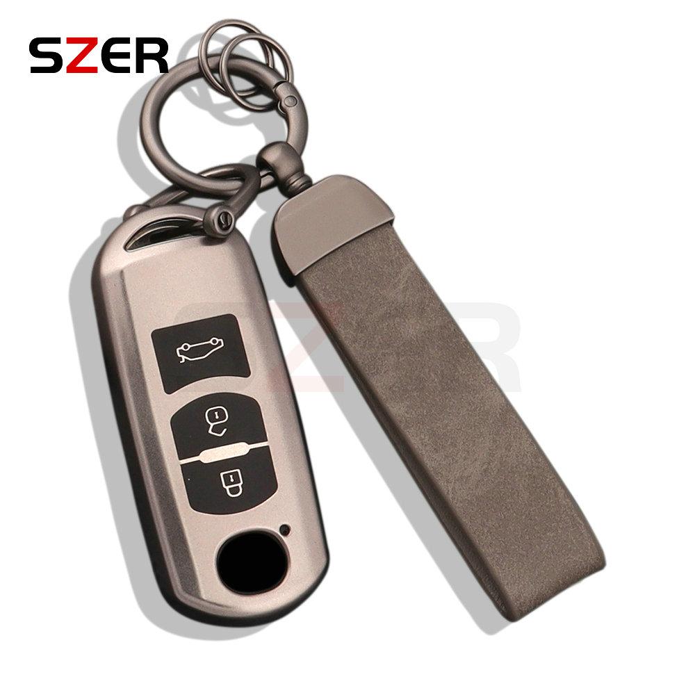 2 3 Button Tpu Car Key Case Bag Shell For Mazda 2 3 5 6 Bl Bm Gj Atenza Axela Demio Cx-3 Cx3 Cx-5 Cx5 Cx7 Cx-9 Cx8 Fob Keychain