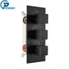 Brushed Gold Thermostatic Shower Mixer Valve Brass 3-ways Mixer Valve Thermostate Control Valve Wall Concealed Shower Valve