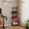 3-Tier Rolling Iron Storage Rack