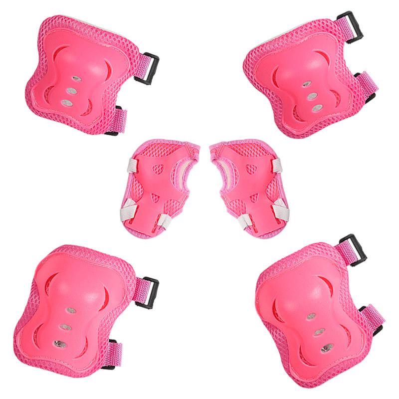 Children's Protective Gear 6-piece Set Knee Pads Elbow Pads Palm Pads Cycling Roller Skating Protective Gear Set