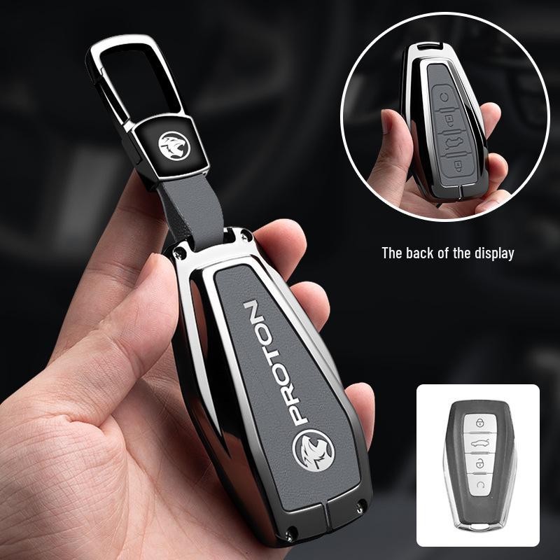 Proton X70 Key Cover: Customizable Car Key Case with Proton Logo.