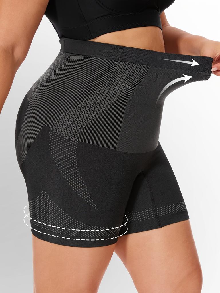 Damen Übergröße Unterwäsche Hohe Taille Bauchkontrolle Slips Nahtloser Body Shaper Bauchwegformer Shapewear Poformer