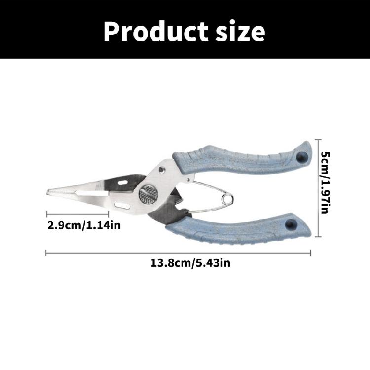 Fishing Pliers Multifunctional Needle Nose Pliers & Line Cutter Fishing Gripper Fishing Tool Scissors Easy to Use