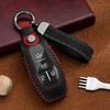 For Ford Fusion F-150 Edge Explorer Mustang Lincoln MKZ MKC Platinum 2016 F150 Lariat 4 5 Buttons Leather Car Remote Key Case Cover