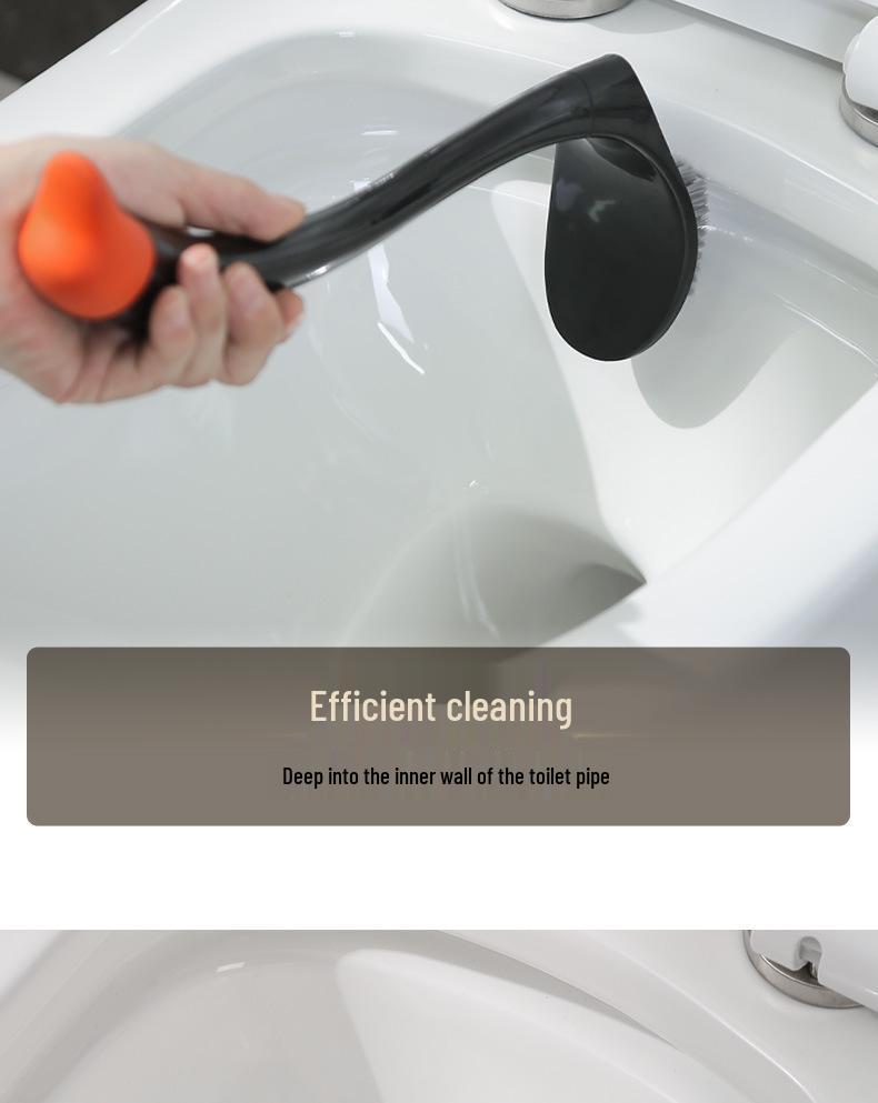 Swan Toilet Brush with Base - Fashionable Household Bathroom Cleaner for Squat Toilets