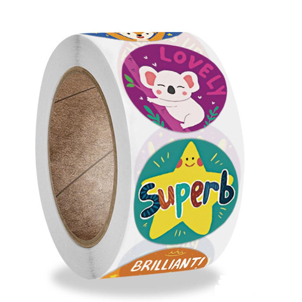100-500Pcs High-Quality Reward High-Quality Stickers High-Quality Motivational High-Quality Stickers High-Quality Roll Youngsters High-Quality