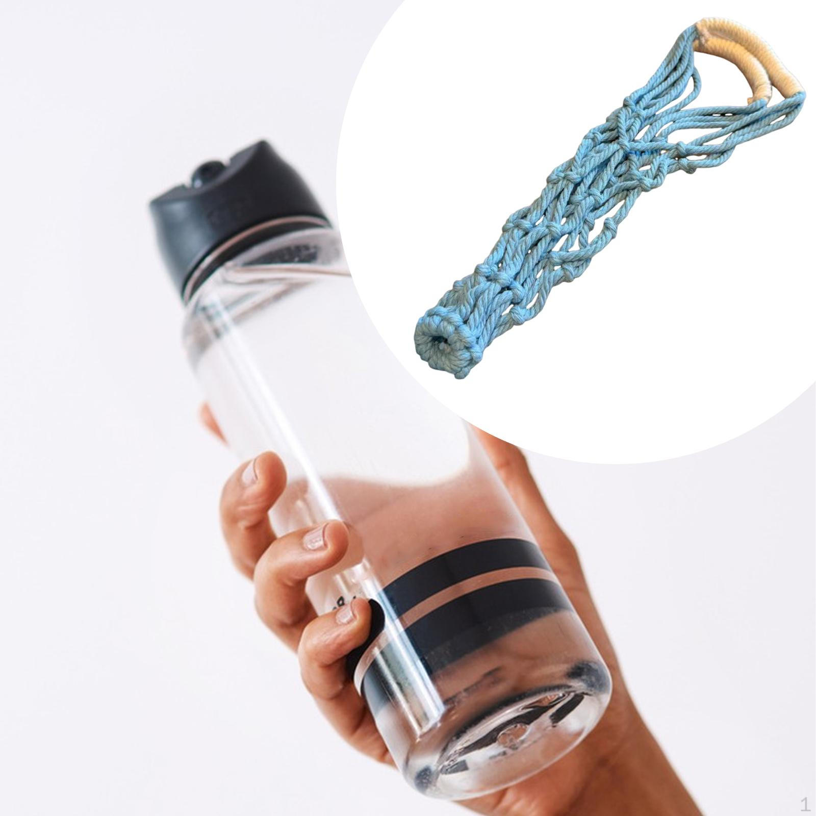 

Плетеный веревочный держатель для напитков для кофейной чашки, держатель макраме, фитнес, кемпинг