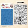Nail Art Printing Steel Plate Lace Butterfly Pattern Flower French Large Transfer Silicone Seal Steel Plate Printing Rubber Plate