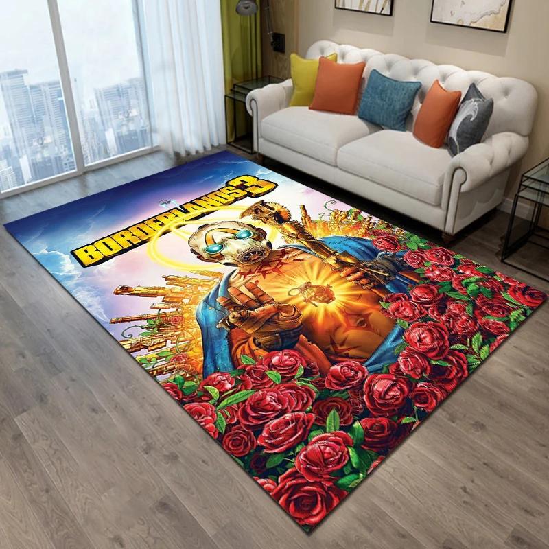 Borderlands-game Pattern Carpet Home Living Room Decoration Rug Bedroom Kitchen Bathroom Play Non-slip Floor Mat Hallway Balcony