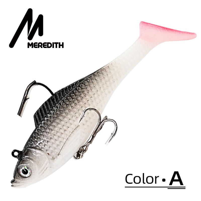 MEREDITH Soft Minnow Bait 10cm/18g & 12.5cm/27g 3pcs Lead Jig Pike Bass JXJ01