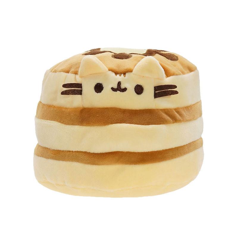 Colorful 25cm Hamburger Cat Plush Toy Stuffed Animal Cake Cat Rainbow Cat Doll