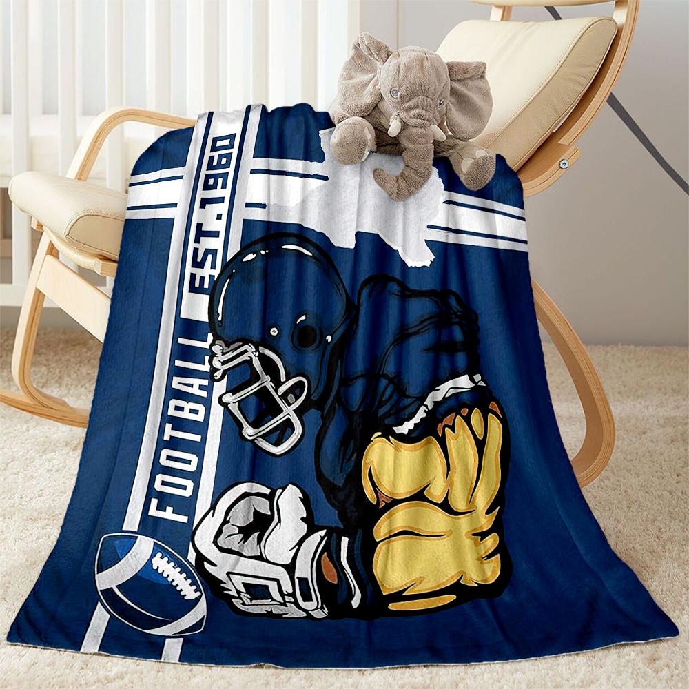 Football Fanatic Quilt Blankets are suitable for living rooms, bedrooms, camping, and other places, making them an ideal choice for gifts.
