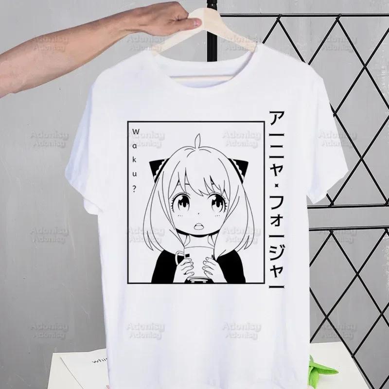 Spy X Family Anime Kawaii Anya Forger SPYFAMILY Men's Tshirt Cute Shirt Mens Fashion T-Shirt For Men Casual Tops Short Sleeve