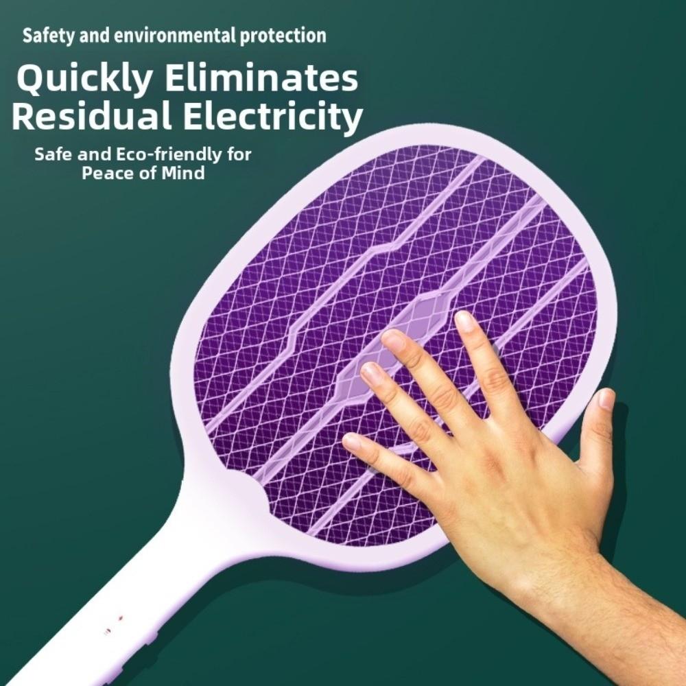 Foldable Electric Mosquito Swatter USB Rechargeable Mosquito Killer Lamp Pest Control Device