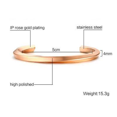 Nordic Runes Bangles,Men Bracelet,Stainless steel Twist Mobius Bangle Bracelets,Male Jewelry