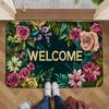 Welcome Doormat Vibrant Floral Pattern Non-Slip Rug for Indoor Outdoor High Traffic Areas Perfect for Valentine'S Day Spring Mat
