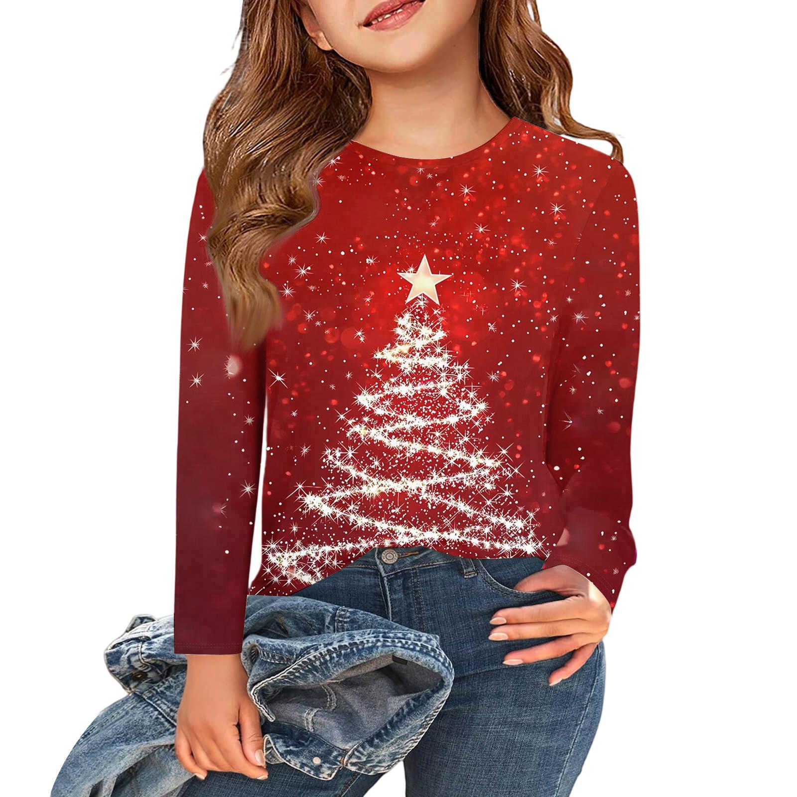 

Детский повседневный топ с круглым вырезом и длинным рукавом 130 винный