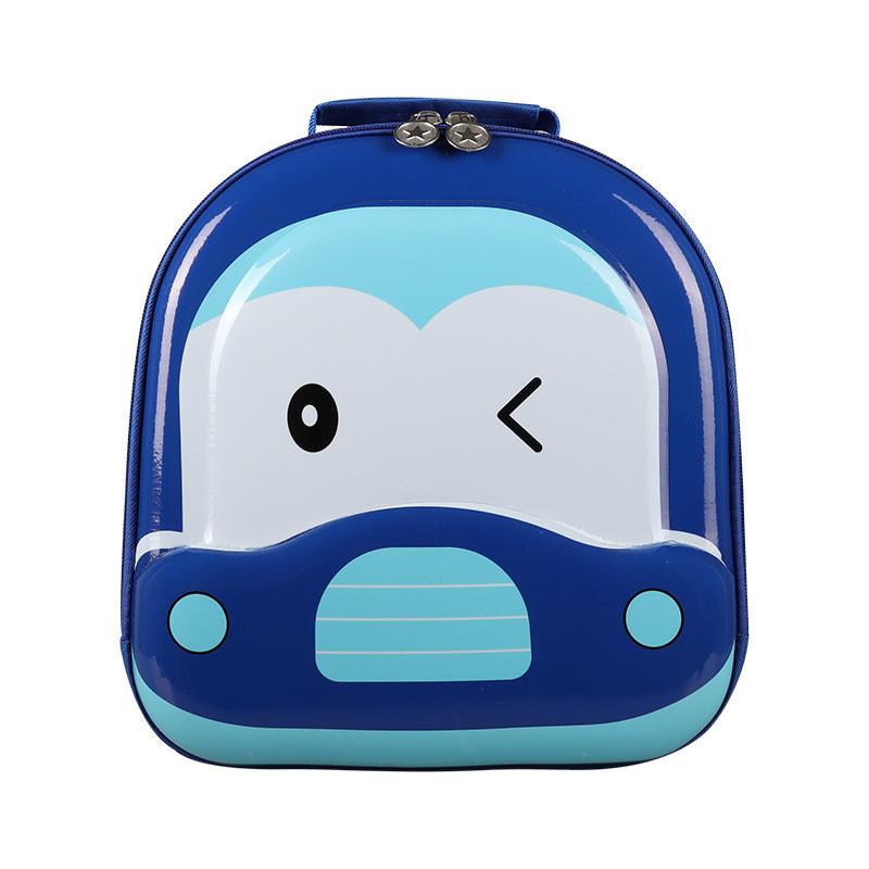 Breathable Eva Car-themed Children's Backpack Unisex Cartoon Print School Bag