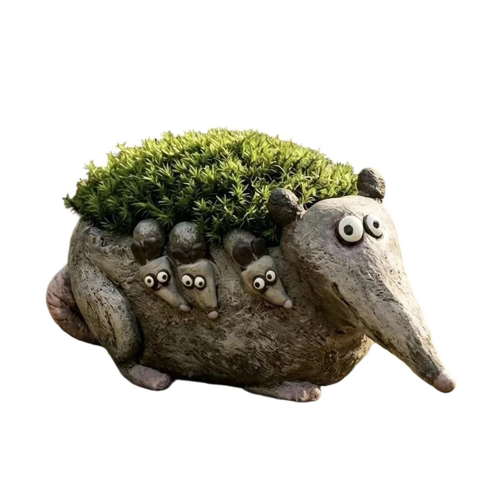 Animal Shaped Plant Pot Garden Planter Decorative Garden Container Resin Material Durable Outdoor Indoor Use Suitable for Succulents and Small Plants