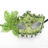 Benátská maska motýla pro ženy Maškarní maska Halloweenská párty maska s držákem Půlmaska Mardi Gras maska
