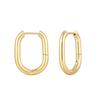 Glossy Stainless Steel Hoop Earrings For Women Men Hip Hop Steapunk Round Oval Heart Black Gold Silver Color Huggie Jewelry Gift