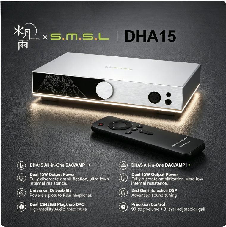 SMSL MOONDROP x DHA15 серебряный