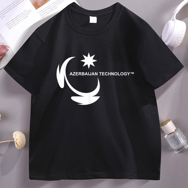 

Azerbaijan Technology Meme TShirt Cotton Short Sleeved T Shirt Round Neck Base TShirt for Unisex Women Basic Tee 2026 New Summer S