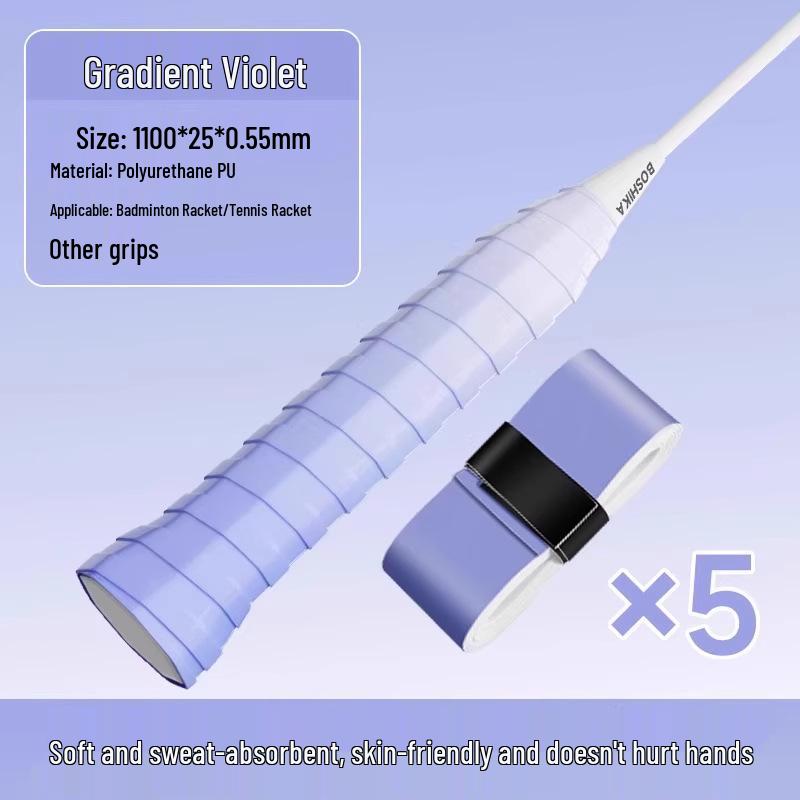 Professional Anti-Slip Gradient Badminton Racket & Fishing Rod Grip – Sweat-Absorbent, Shock-Absorbing Overgrip Handle Wrap.